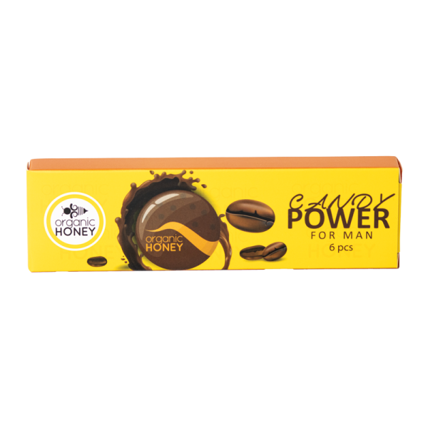 Organic Power Honey Candy for Men- Pack of 6 Candies