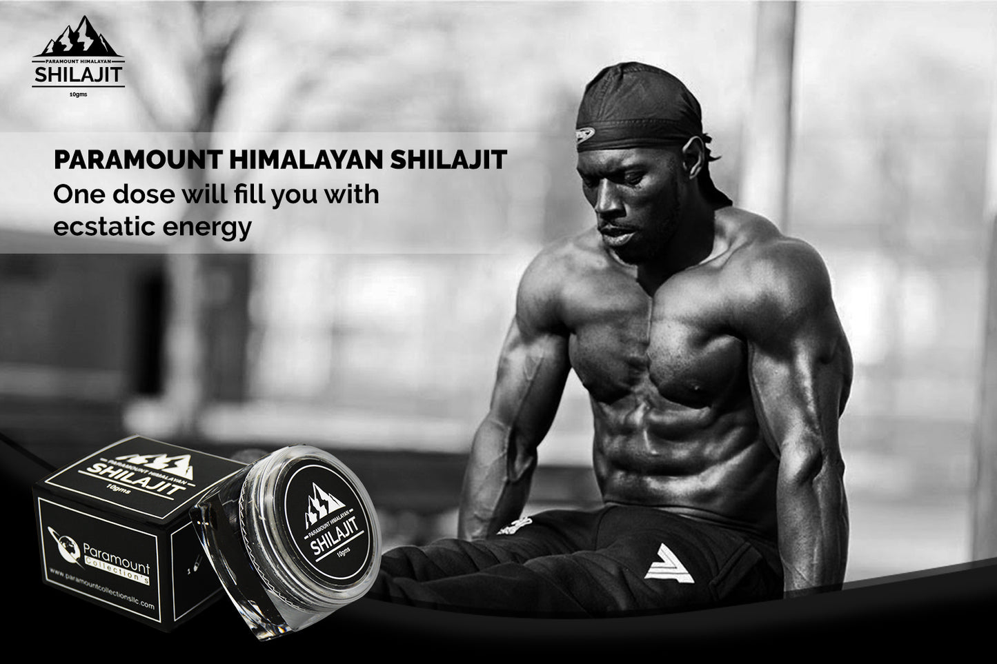 Paramount Himalayan Shilajit, Natural Source of Fulvic Acid - (10grams/Pack)