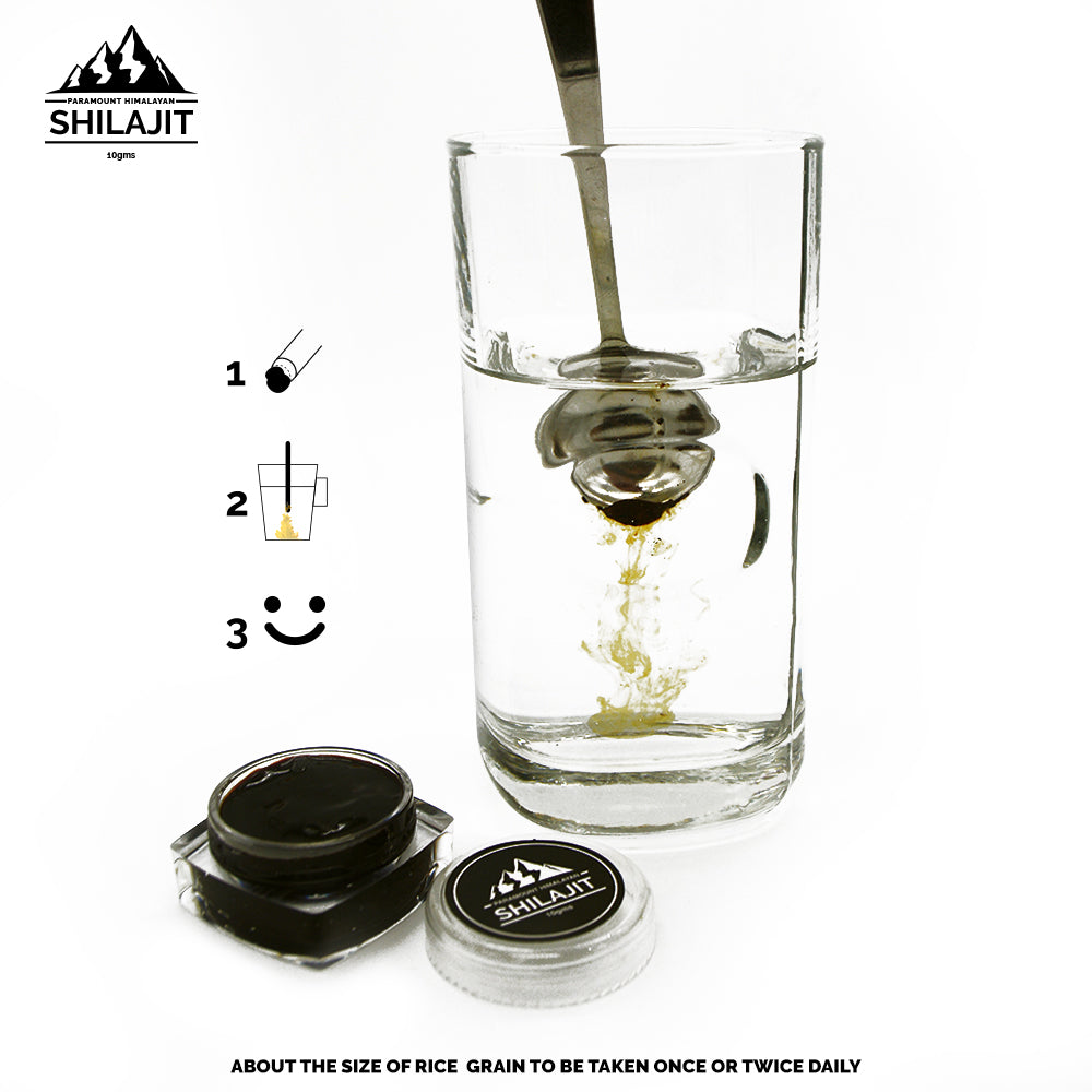 Paramount Himalayan Shilajit, Natural Source of Fulvic Acid - (10grams/Pack)