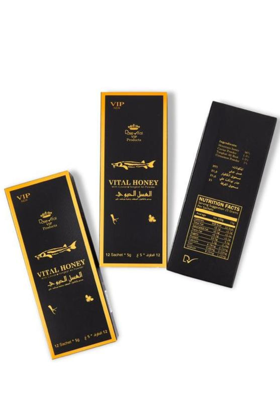 Vital Organic Honey with caviar & Tongkal Ali Powder For Men