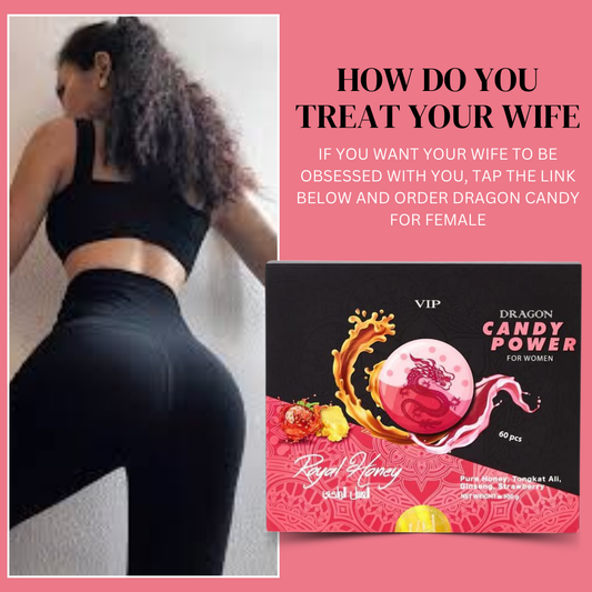 Dragon Power Strawberry VIP Royal Honey Candy For Women- Pack of 6 Candies