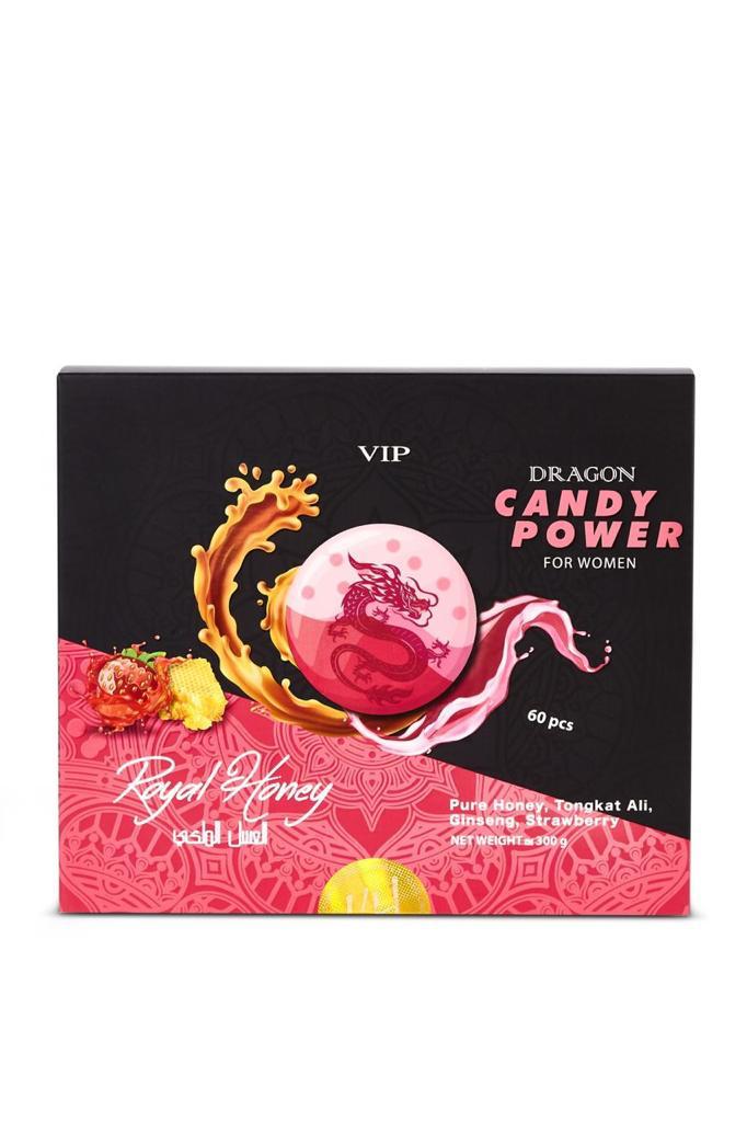 Dragon Power Strawberry VIP Royal Honey Candy For Women- Pack of 6 Candies